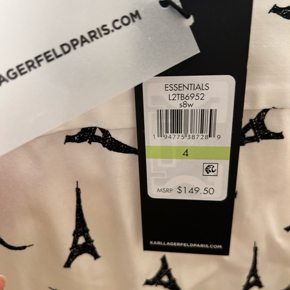 Karl Lagerfeld Paris Eiffel Tower Print Retro Dress NWT 4 - Picture 8 of 8